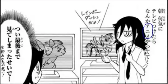 Tomoko watching MLP