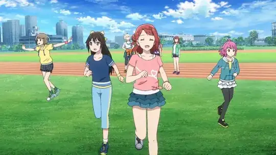 School Idol Club on the tracks