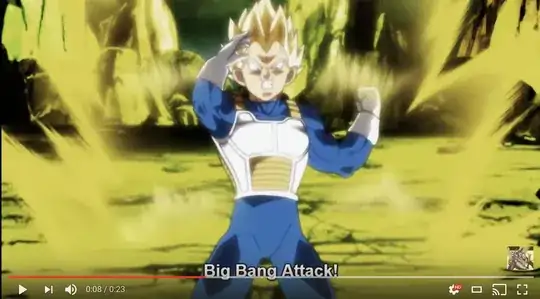 Vegeta Big Bang attack