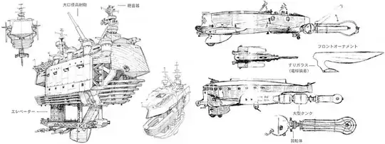 Concept art of The Silvana and Claus and Lavie's Vanship