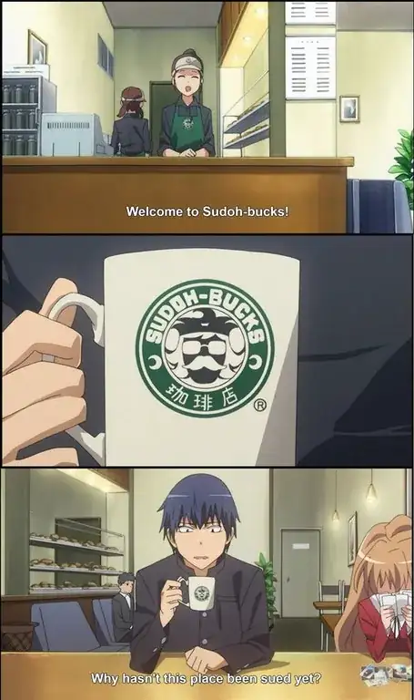 "Sudoh-bucks" / "Why hasn't this place been sued yet?"