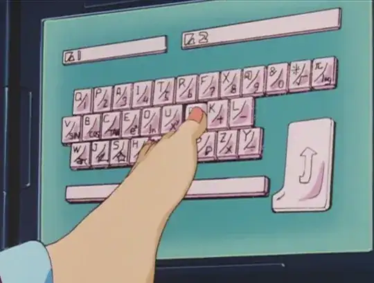 Computer keyboard from “The Dirty Pair.”