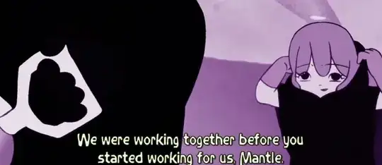 Picture from episode 11 of Dada sama saying they worked with Warp