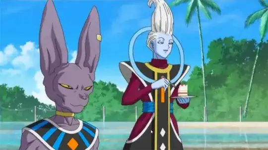 Whis, standing next to Beerus