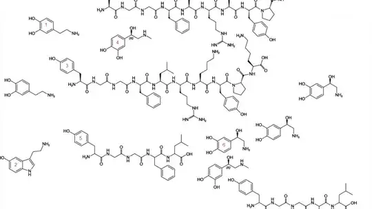 lots of structural formulae (numbering added)