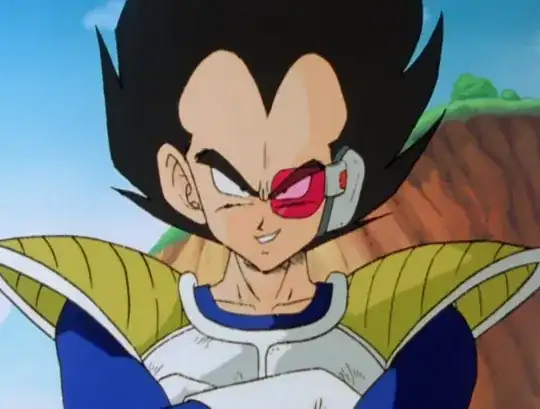 Vegeta on Earth