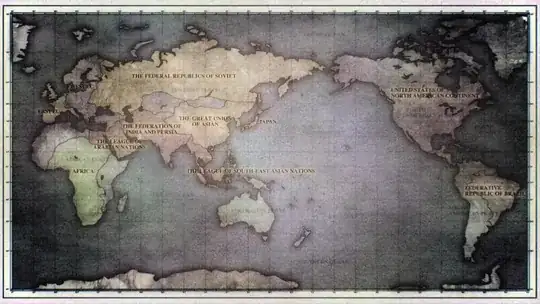 Mahouka Koukou post-WW3 world map