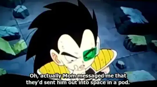 Vegeta wondering about Tarble