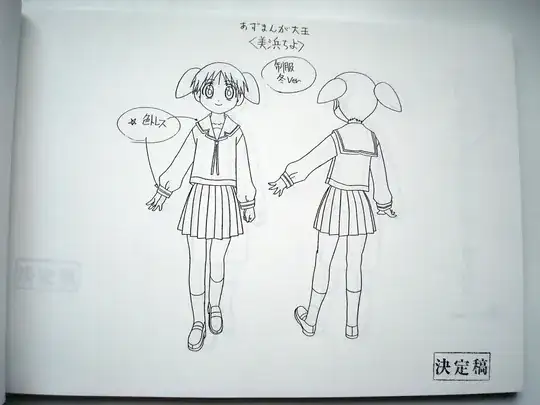 Chiyo-chan settei from Azumanga Daioh