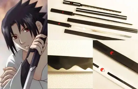 Sasuke Uchiha kusanagi Replica Sword