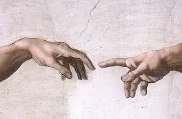 Creation of Adam detail