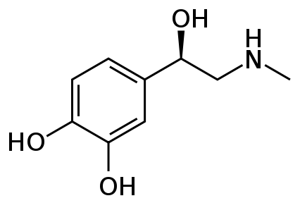 structural formula of epinephrine