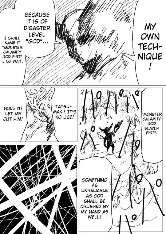 Garou's new technique: Monster Calamity God-Slayer Fist