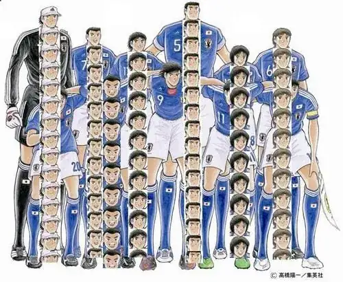 Captain Tsubasa proportions diagram