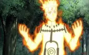 Naruto's 9 tails Chakra Mode