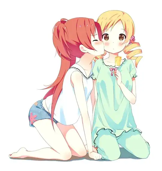 Kyouko kissing Mami