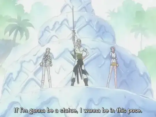 Zoro's pose