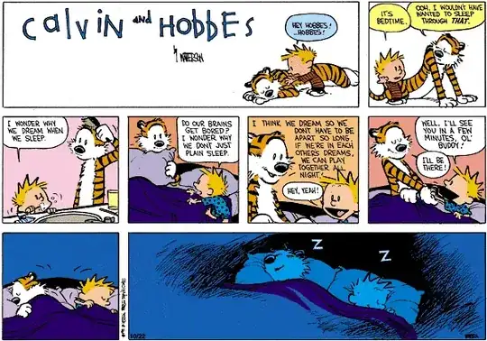 Calvin and Hobbes strip in honor of Watterson's cat, Sprite