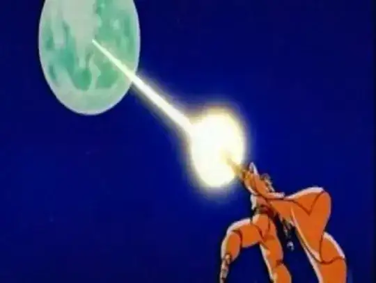 Piccolo blowing up the moon