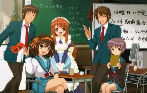 Haruhi anime promotional art