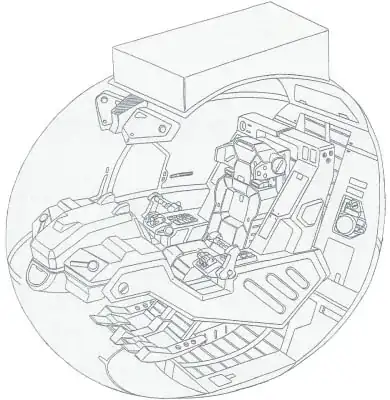 Cockpit for ZGMF-X09A Justice Gundam