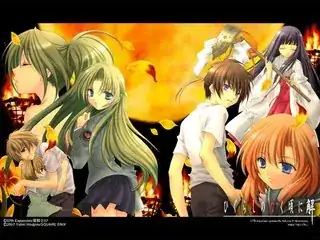 Higurashi no Naku Koro ni game promotional art