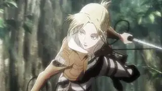 Annie Leonhardt with the Crossed Swrods patch