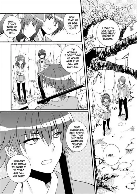 TK's name, Angel Beats! Heaven's Door chapter 40, page 21