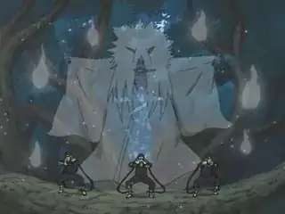 The Third Hokage, summoning the Shinigami