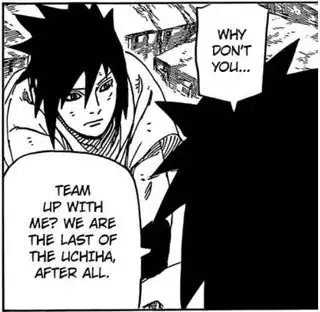 Madara asking Sasuke