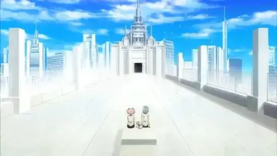 Madoka and Sayaka on the roof, TV version