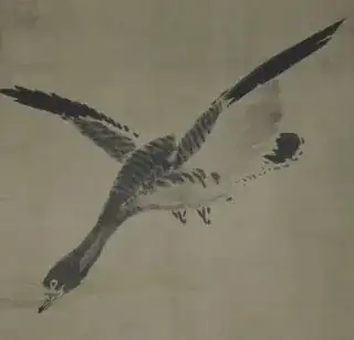 painting of Japanese goose