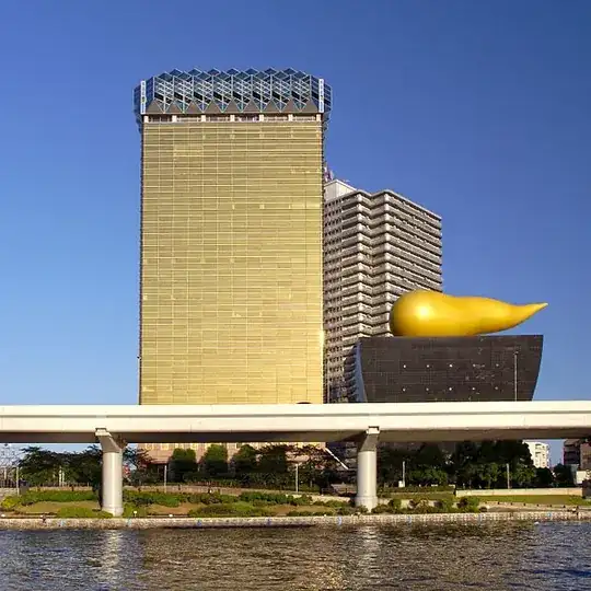 the Asahi Beer Hall; image from Japanese Wikipedia