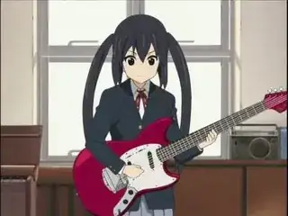 Azusa with guitar