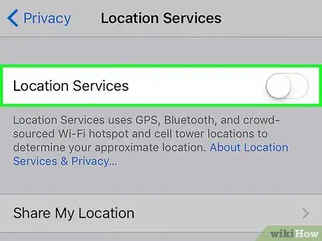 Image titled Stop Sharing Your Location on an iPhone Step 9