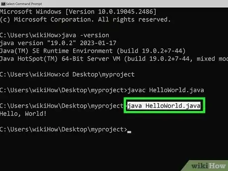Image titled Compile & Run Java Program Using Command Prompt Step 6