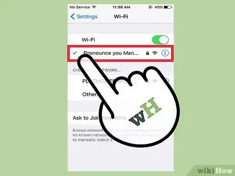 Image titled Join a Wireless Network from Your iPhone Step 10