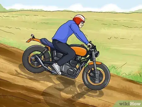 Image titled Ride a Motorcycle Downhill Step 1