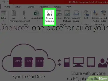 Image titled Take Screenshots with OneNote Step 4