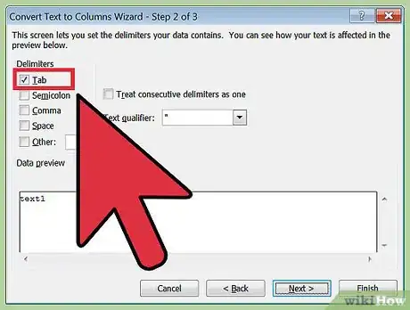 Image titled Copy Paste Tab Delimited Text Into Excel Step 7