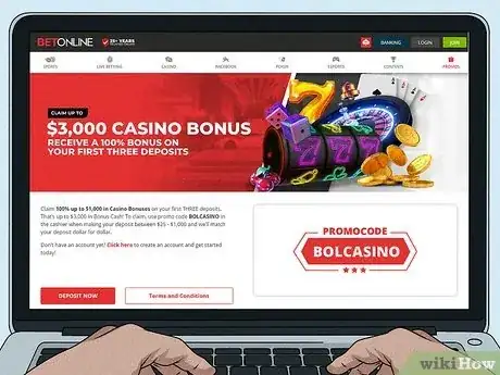 Image titled Gamble Online Step 12