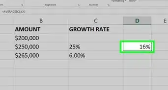 Calculate Average Growth Rate in Excel