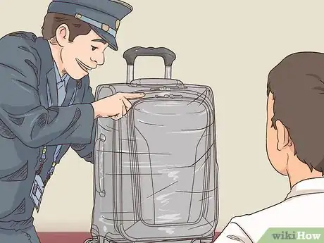 Image titled Wrap Luggage in Plastic at Home Step 11