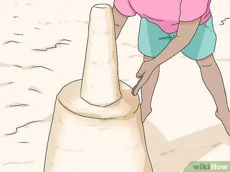 Image titled Build a Sand Castle Step 11