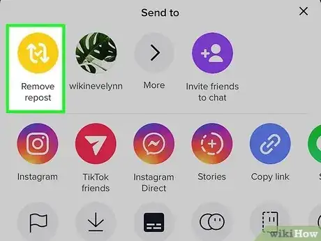 Image titled Unrepost a Tiktok Step 5