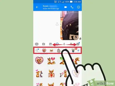 Image titled Use Stickers on Facebook Messenger Step 4