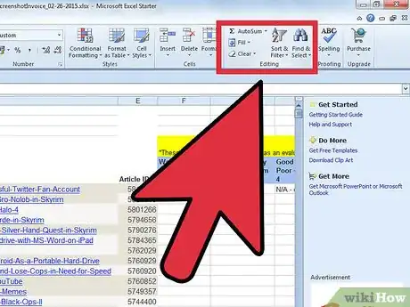 Image titled Add a Filter in Excel 2007 Step 4