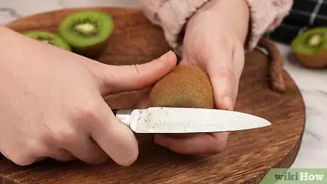 Image titled Peel a Kiwi Step 2