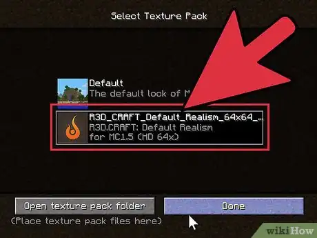 Image titled Download a Texture Pack in Minecraft Step 7