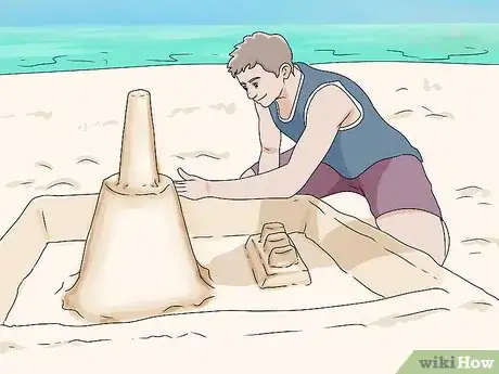 Image titled Build a Sand Castle Step 12